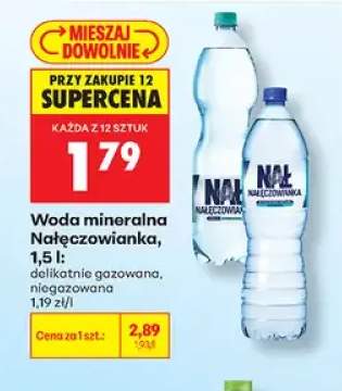 Woda mineralna niegazowana Nałęczowianka +1 wariant