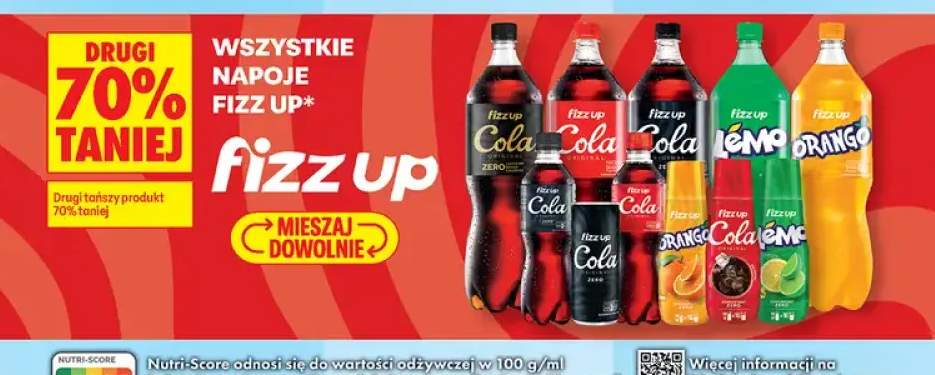 Napoje Fizz Up +7 wariantów