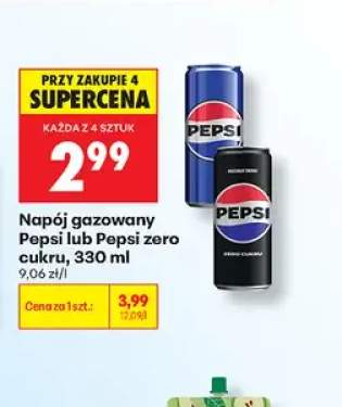 Napój gazowany Pepsi Zero Cukru +1 wariant
