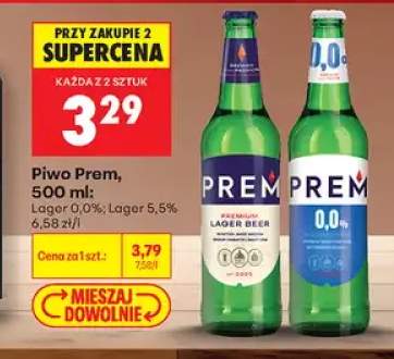 Piwo Prem Lager 5,5% +1 wariant