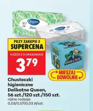 Chusteczki higieniczne Delikatne Queen