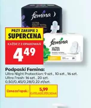 Podpaski Femina Ultra Fresh +1 wariant