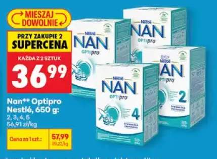 Mleko modyfikowane NAN Optipro Nestlé 2 +3 warianty