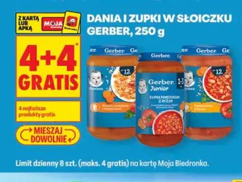 Zupka Gerber Junior pomidorowa z ryżem +2 warianty