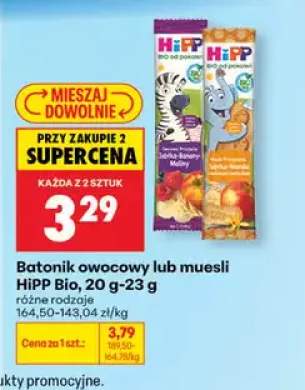 Batonik muesli HiPP Bio Jabłka-Wanilia +1 wariant