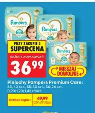 Pieluchy Pampers Premium Care S3 +2 warianty