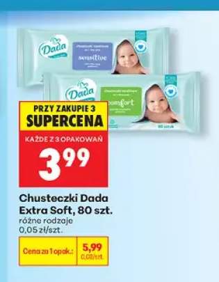 Chusteczki Dada Extra Soft Sensitive +1 wariant
