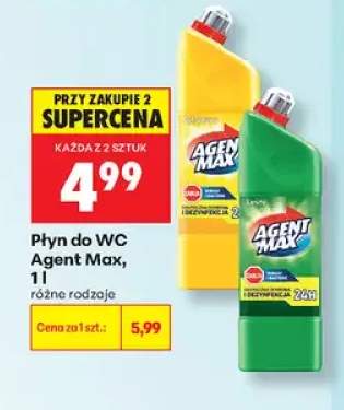 Płyn do WC Agent Max Cytrusowy +1 wariant