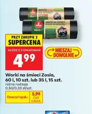 Worki na śmieci Zosia 60 l +1 wariant