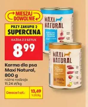Karma dla psa Maxi Natural jagnięcina i wołowina z burakiem +1 wariant