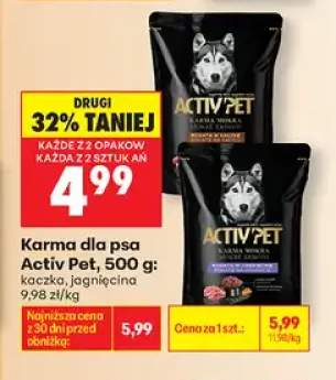 Karma dla psa Activ Pet jagnięcina +1 wariant