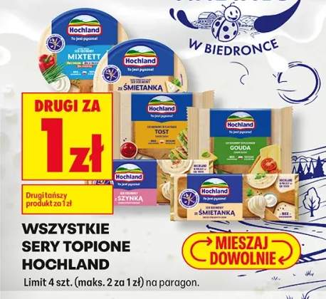 Ser topiony ze śmietanką Hochland +5 wariantów