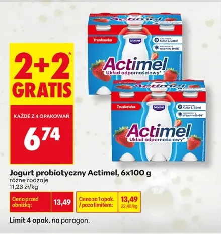 Jogurt probiotyczny Actimel 6-pak