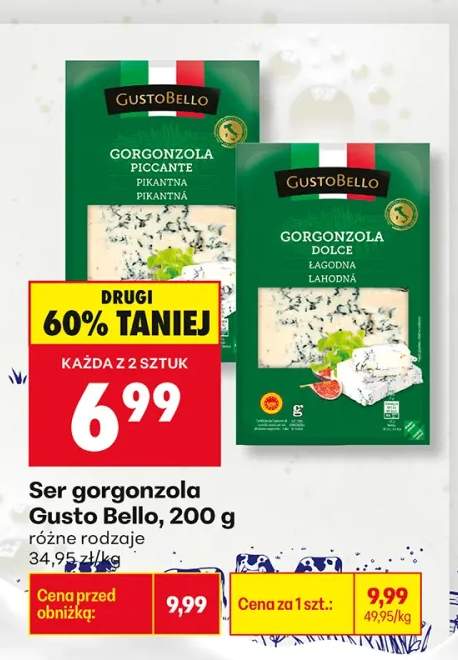 Ser gorgonzola Gusto Bello dolce +1 wariant