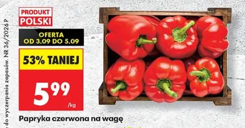 Papryka czerwona na wagę