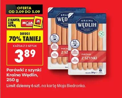Parówki z szynki Kraina Wędlin