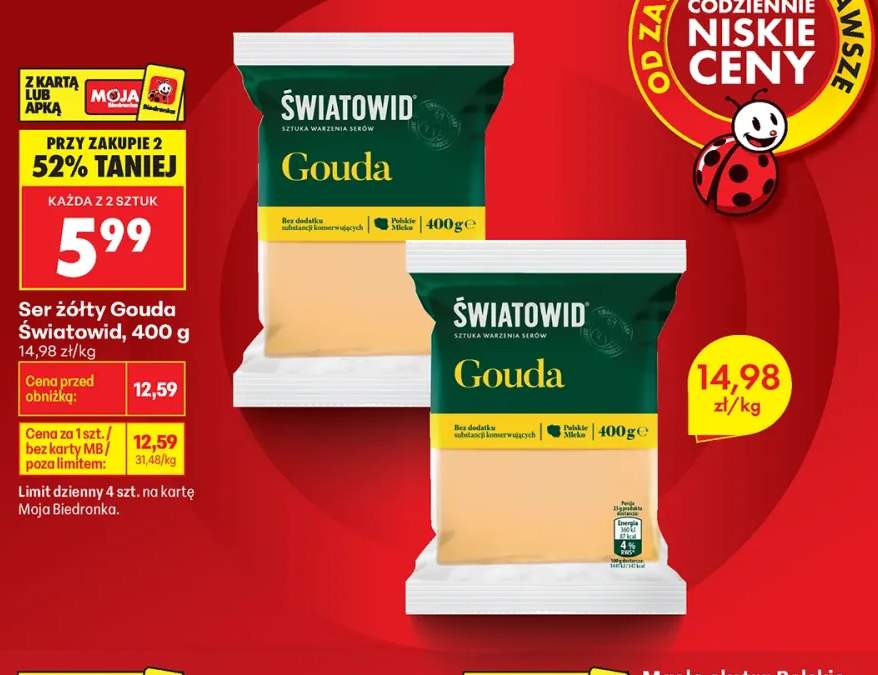 Ser żółty Gouda Światowid