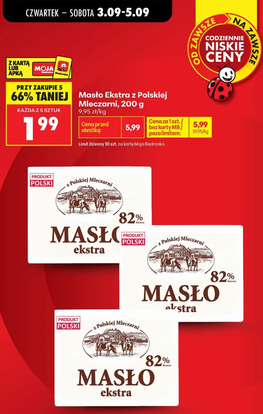 Masło ekstra z Polskiej Mleczarni