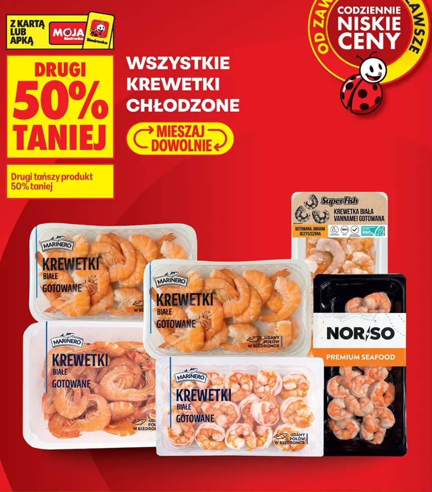 Krewetki chłodzone +3 warianty