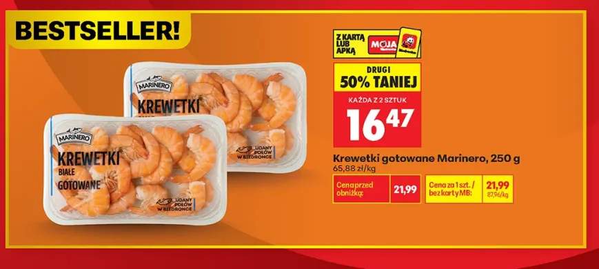 Krewetki gotowane Marinero