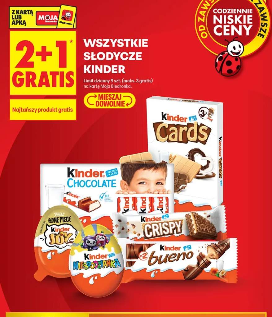 Słodycze Kinder +6 wariantów