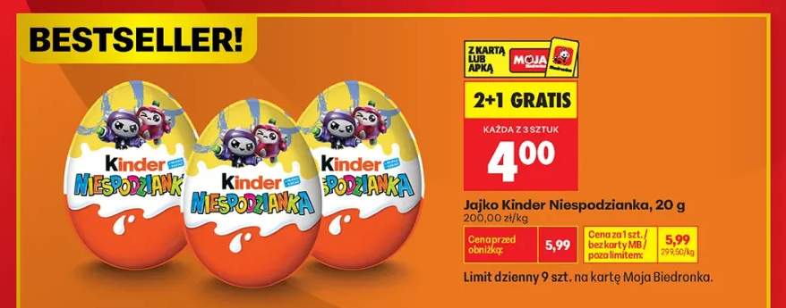 Jajko Kinder Niespodzianka