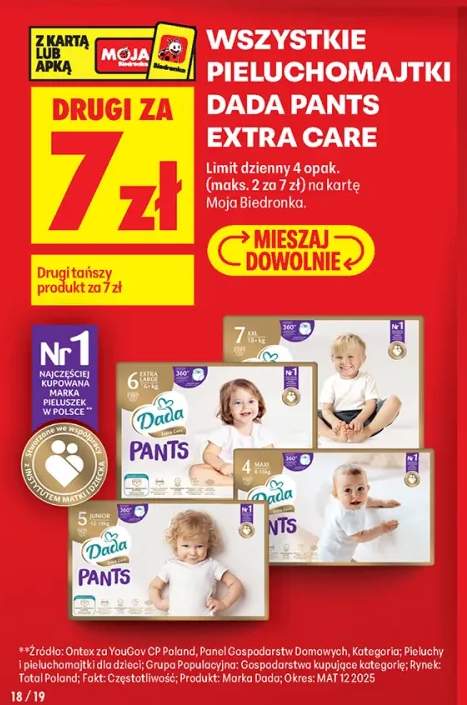 Pieluchomajtki Dada Pants Extra Care +4 warianty