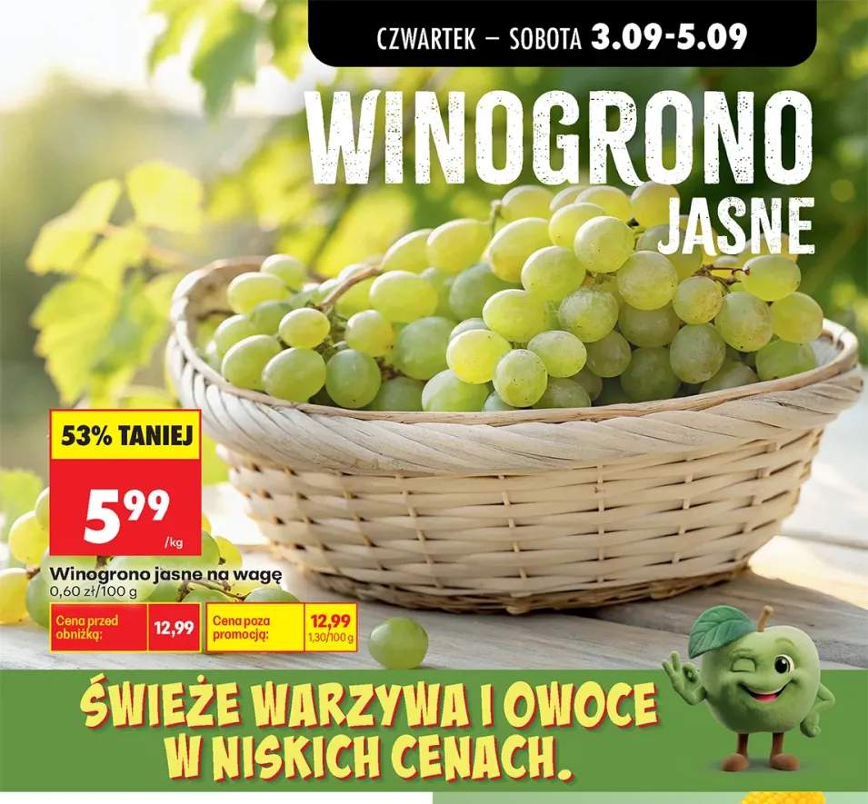 Winogrona jasne