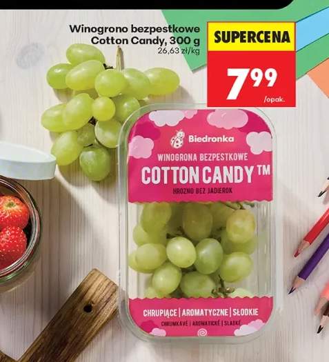 Winogrona bezpestkowe Cotton Candy Biedronka