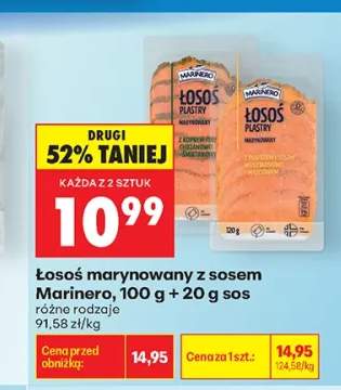Łosoś marynowany z sosem Marinero