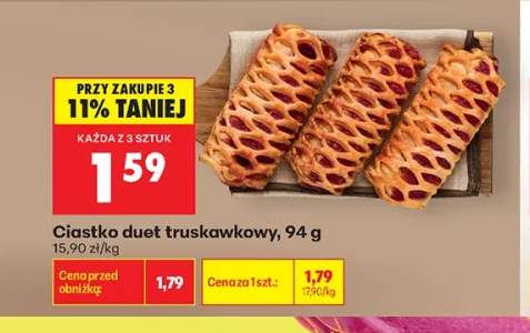 Ciastko duet truskawkowy