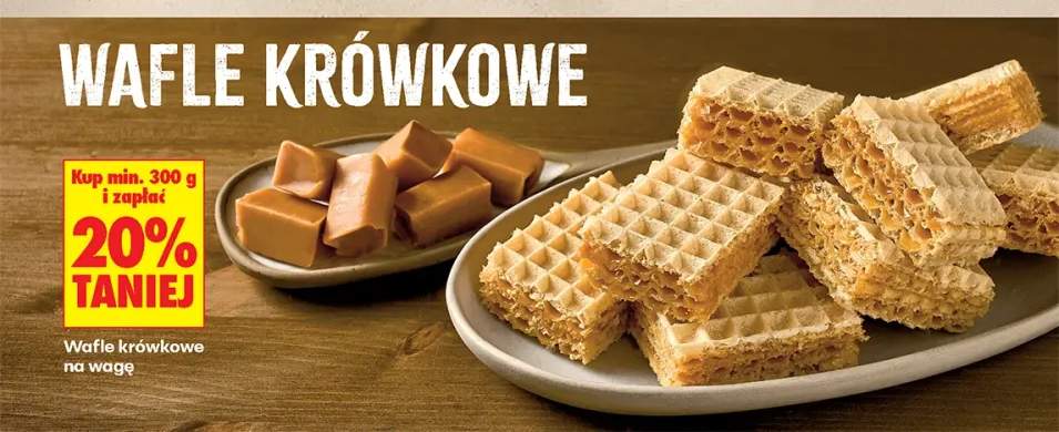Wafle krówkowe na wagę