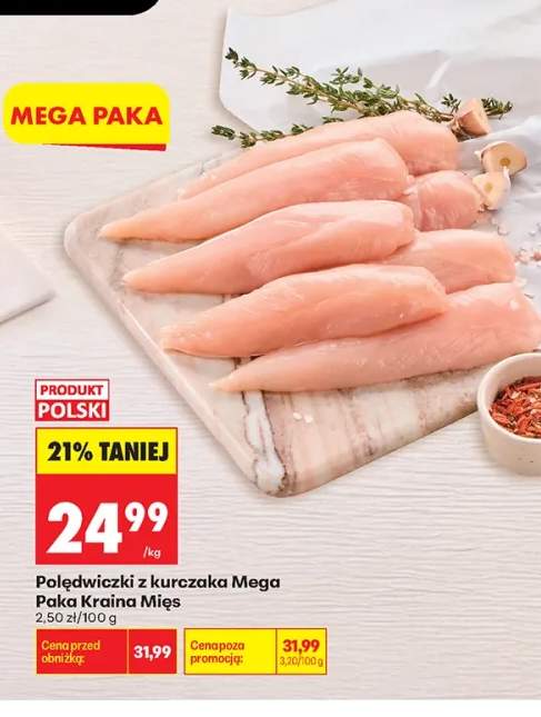 Polędwiczki z kurczaka Mega Paka Kraina Mięs