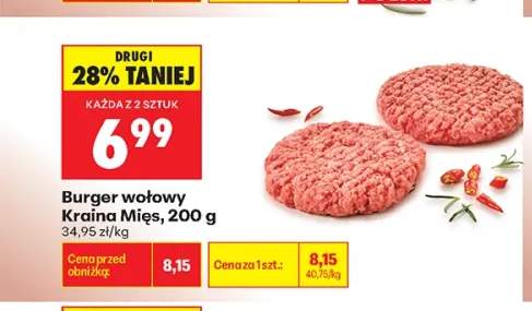 Burger wołowy Kraina Mięs