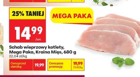 Schab wieprzowy kotlety Mega Paka Kraina Mięs