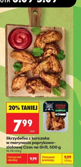 Skrzydełka z kurczaka w marynacie paprykowo-ziołowej Czas na Grill