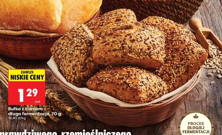 Bułka z ziarnem długa fermentacja