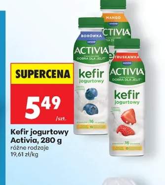 Kefir jogurtowy borówka Activia +2 warianty