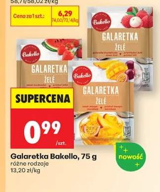 Galaretka Bakello truskawkowa +2 warianty