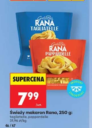 Świeży makaron tagliatelle Rana +1 wariant