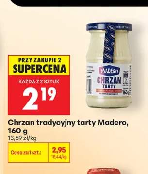 Chrzan tradycyjny tarty Madero