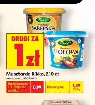 Musztarda Rikka stołowa +1 wariant