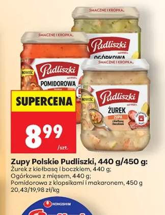Zupa polska Pudliszki ogórkowa z mięsem +2 warianty