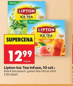 Herbata Lipton Ice Tea Infuse black tea peach +1 wariant