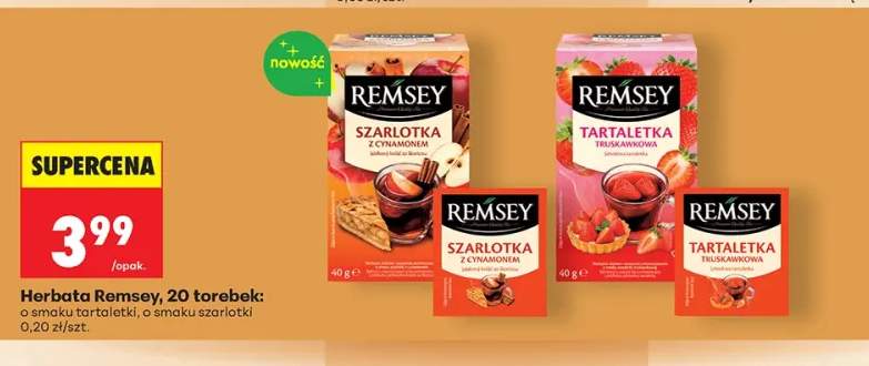 Herbata Remsey o smaku tartaletki +1 wariant