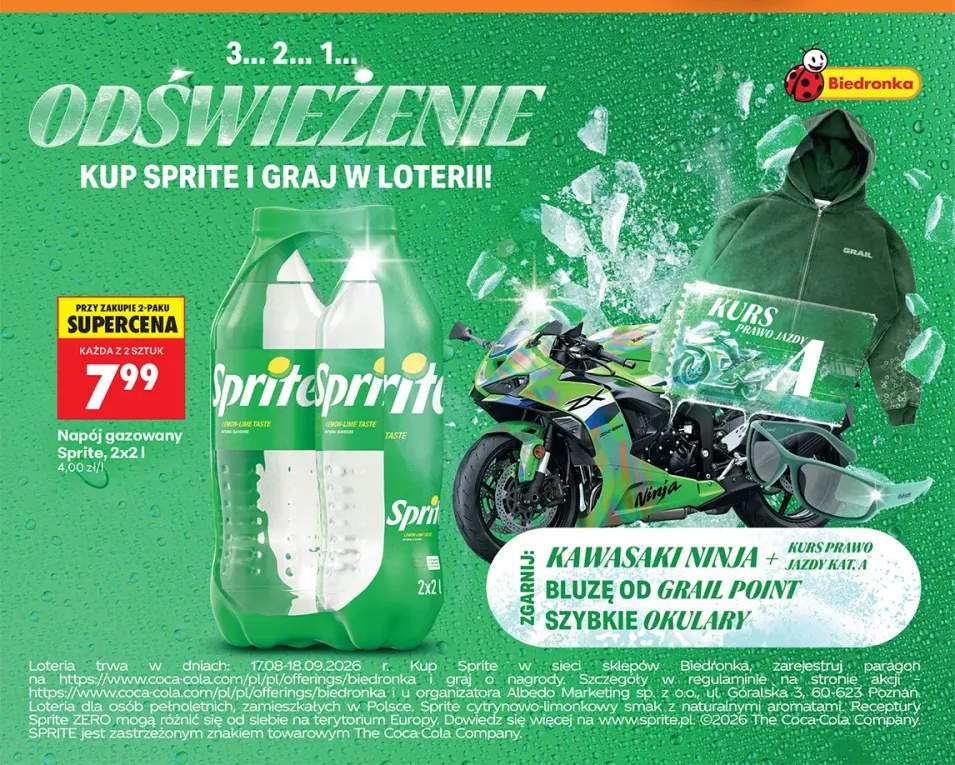 Napój gazowany Sprite 2-pak
