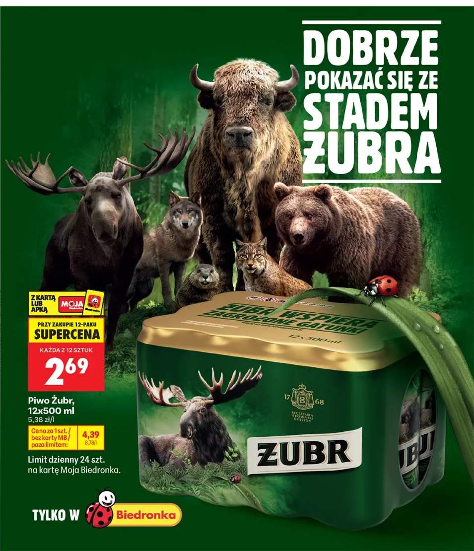 Piwo Żubr 12-pak 500 ml