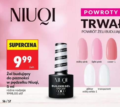 Żel budujący do paznokci w pędzelku Niuqi