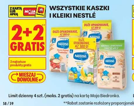 Kaszka mleczno-ryżowa truskawka Nestlé +3 warianty