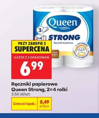Ręczniki papierowe Queen Strong 2=4 rolki